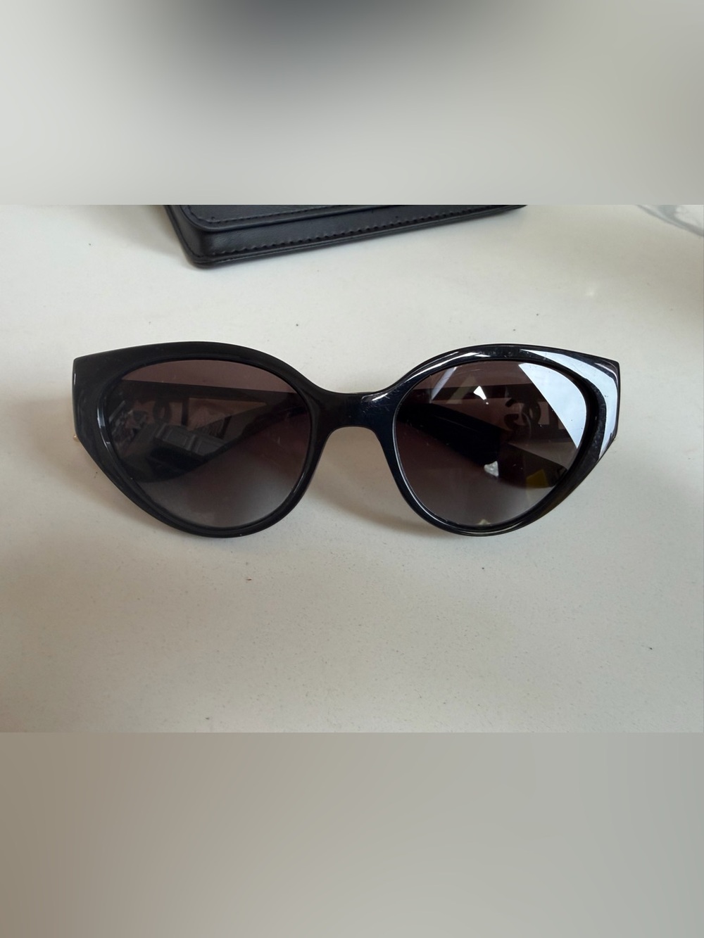 Dolce & Gabbana Black Oversized Round Women's Sunglasses